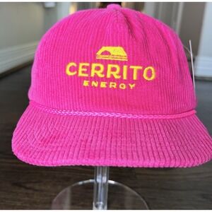 Neon Pink Yellow Corduroy Rope Snapback Hat NWT Streetwear Festival Cap